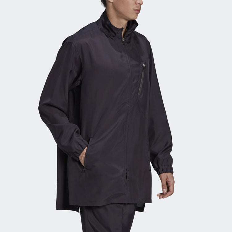 Men's Y-3 Stand Collar Zipper Casual Jacket Black GK4373