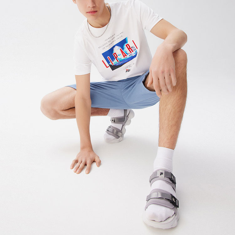 FILA Cotton Causual Round Collar Male White F11M128109F-WT
