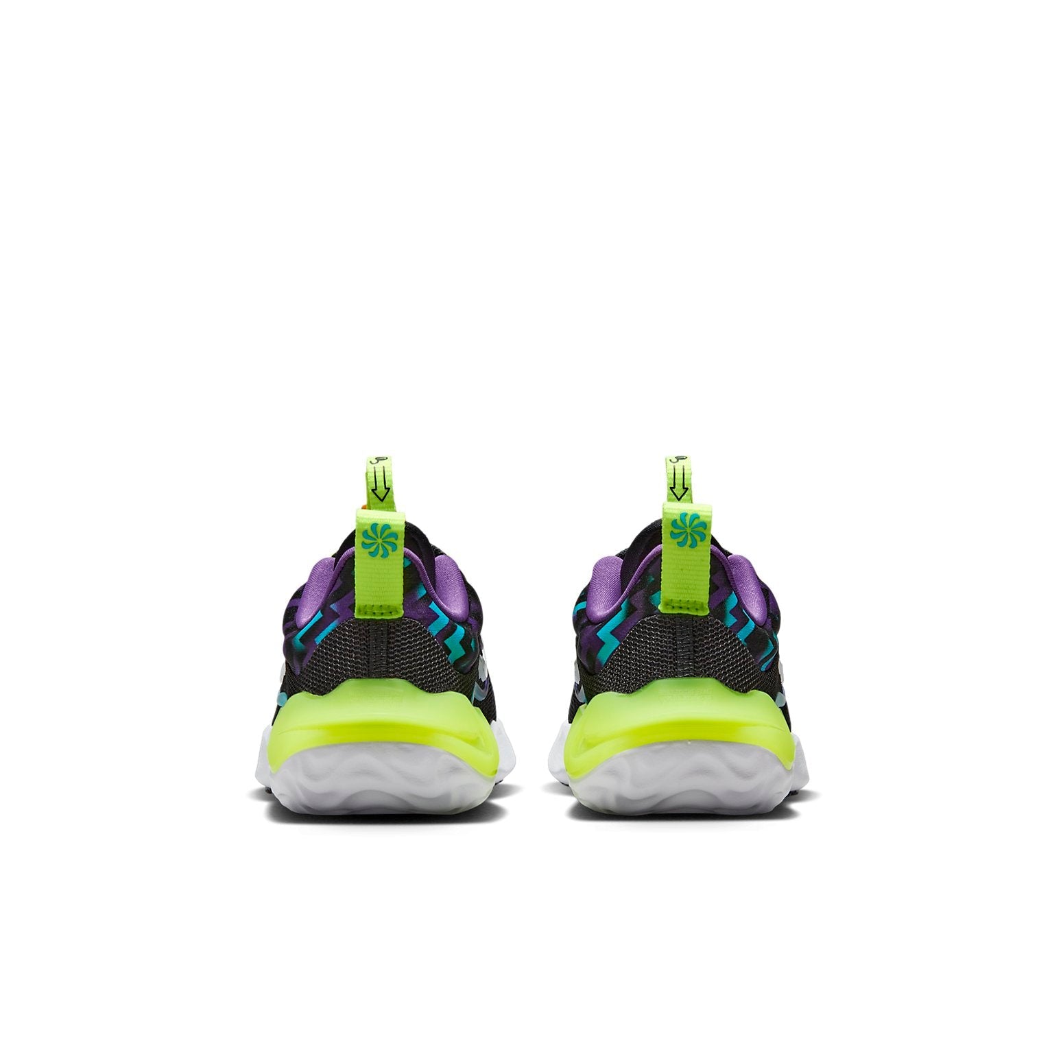 (PS) Nike Run Flow Easy On/Off Shoes 'Black Teal Nebula Volt' DZ4489-001