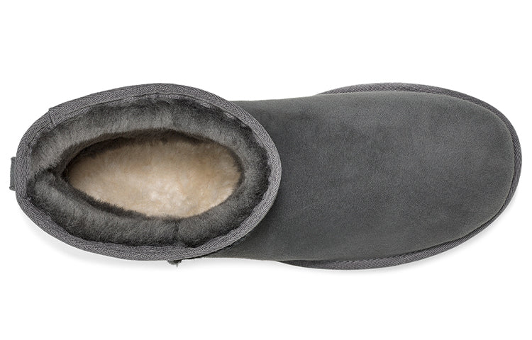 UGG Classic Mini Fleece Lined Snow Boots Dark Grey 1002072-DGRY