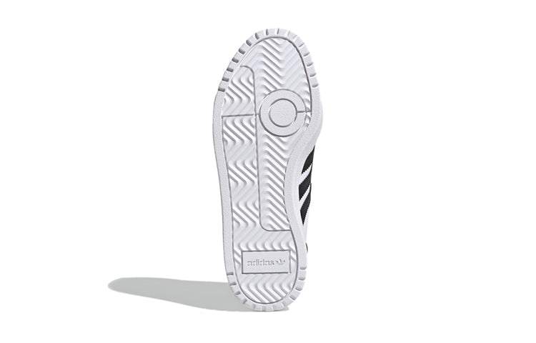 (GS) adidas originals Team Court J 'White Black' EF6815