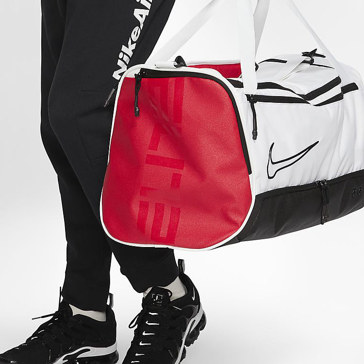 Nike Elite Basketball Duffel Bag 'White Black University Red' BA6163-100