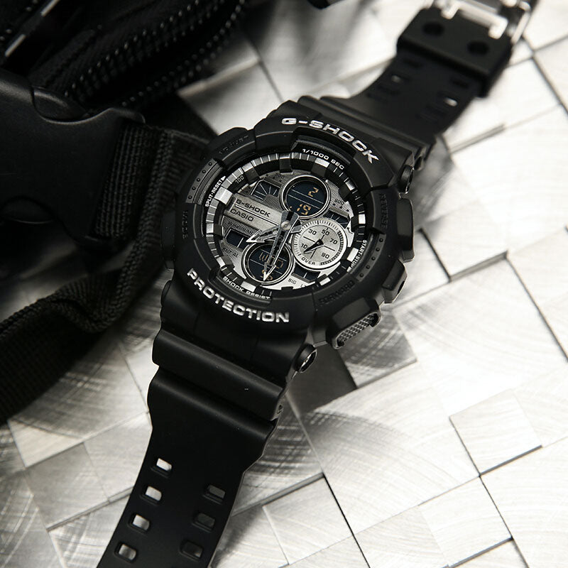 CASIO G-Shock Analog-Digital 'Black' GA-140GM-1A1