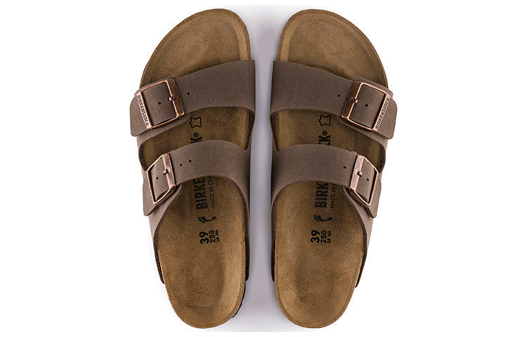 Birkenstock Arizona Birko-Flor Nubuck Sandals 'Mocha' 0151181