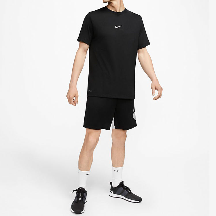 Nike Dri-FIT Swoosh Small Logo Short Sleeve Black CT6479-010