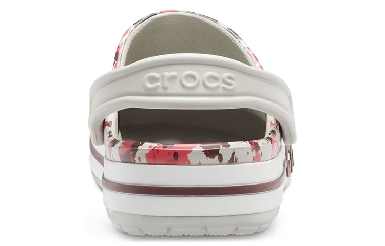 Crocs Bayaband Printed Classic Clogs 'White Brown Red' 205840-1CD