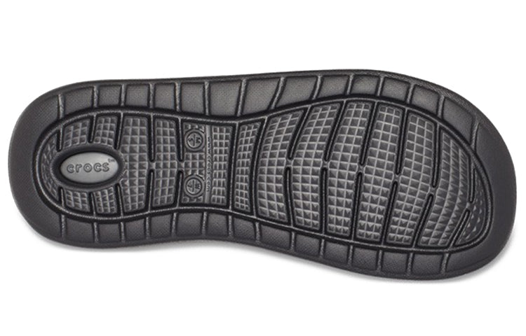 Crocs LiteRide Black Gray Sandals 'Black Grey' 205183-0DD