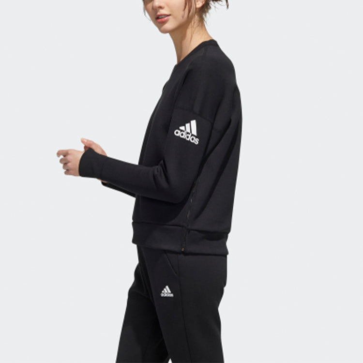 (WMNS) adidas Sports Stylish Pullover Black FN2317
