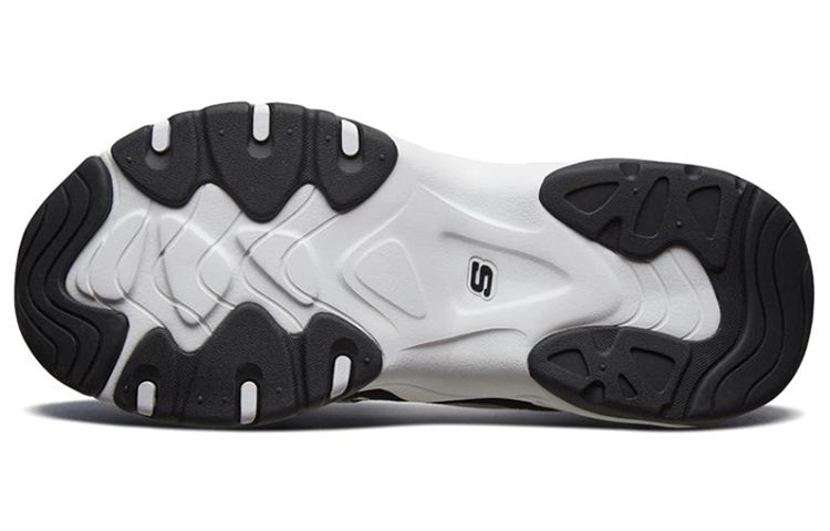Skechers D'lites 3.0 Running Shoes White/Black/Gold 999285-BKGD