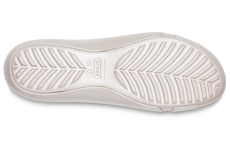 (WMNS) Crocs Minimalistic Casual Flat White Sandals 206106-018