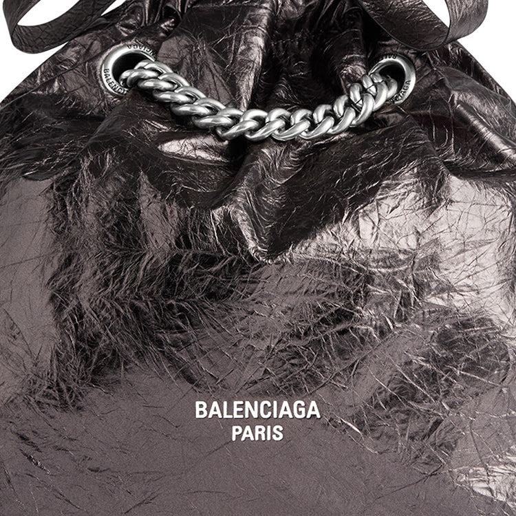 (WMNS) Balenciaga Crush Medium Tote Bag Metallized 'Grey' 7429412AATG1314