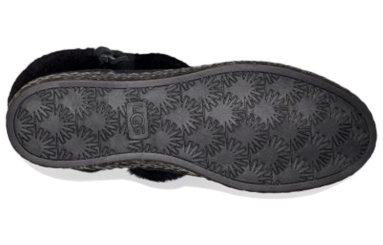 (WMNS) UGG Elowen Fleece Lined Snow Boots Black 1113593-BLK