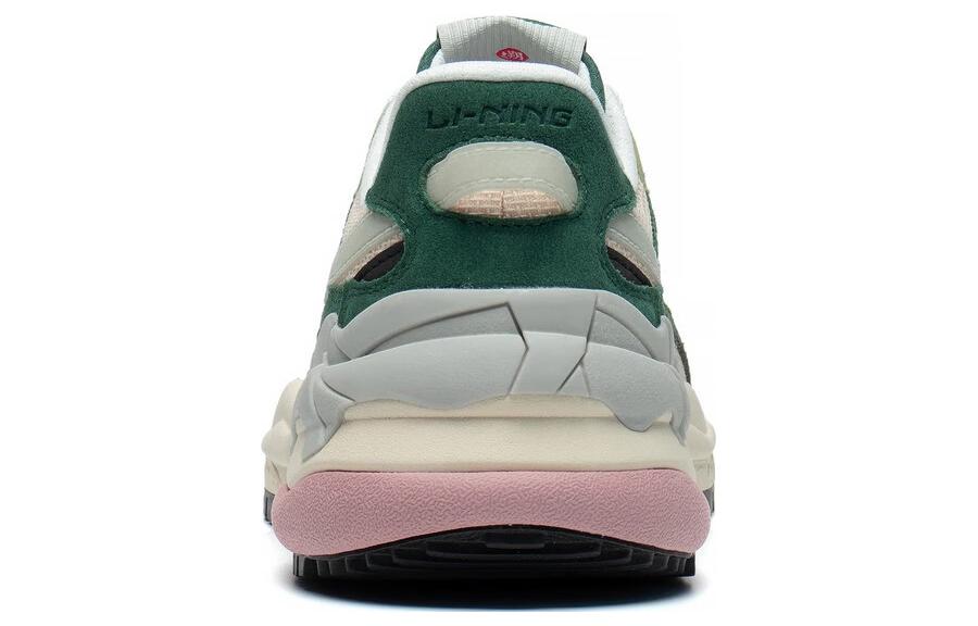 (WMNS) Li-Ning ChengFeng Sport Sneakers 'Beige Green Pink' AGCT172-4