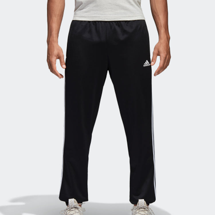 adidas Sports Side Stripes Stylish Knit Long Pants 'Black' BK7396