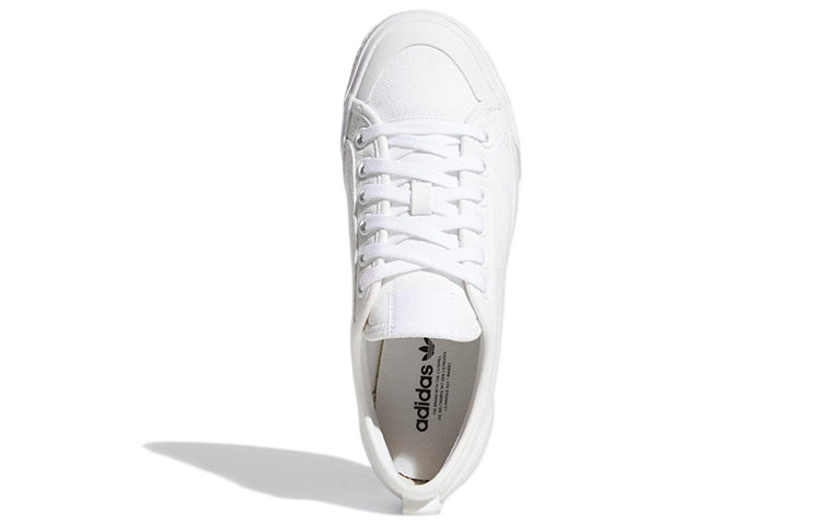 (WMNS) adidas Nizza Trefoil 'Triple White' GZ7291