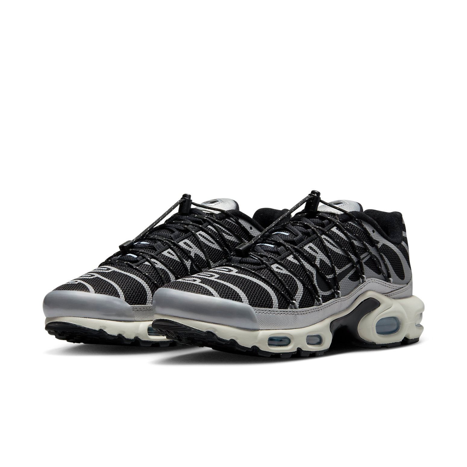 (WMNS) Nike Air Max Plus 'Lace Toggle - Black Metallic Silver' FD0799-001
