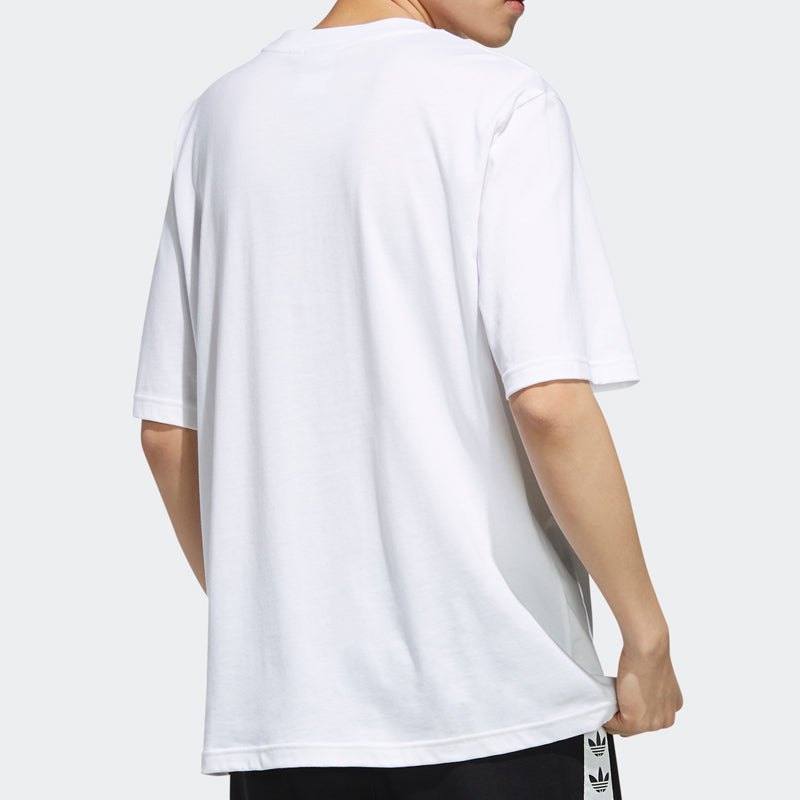 adidas originals SSL TEE CAMO OS Casual Short Sleeve Tops White DX4204