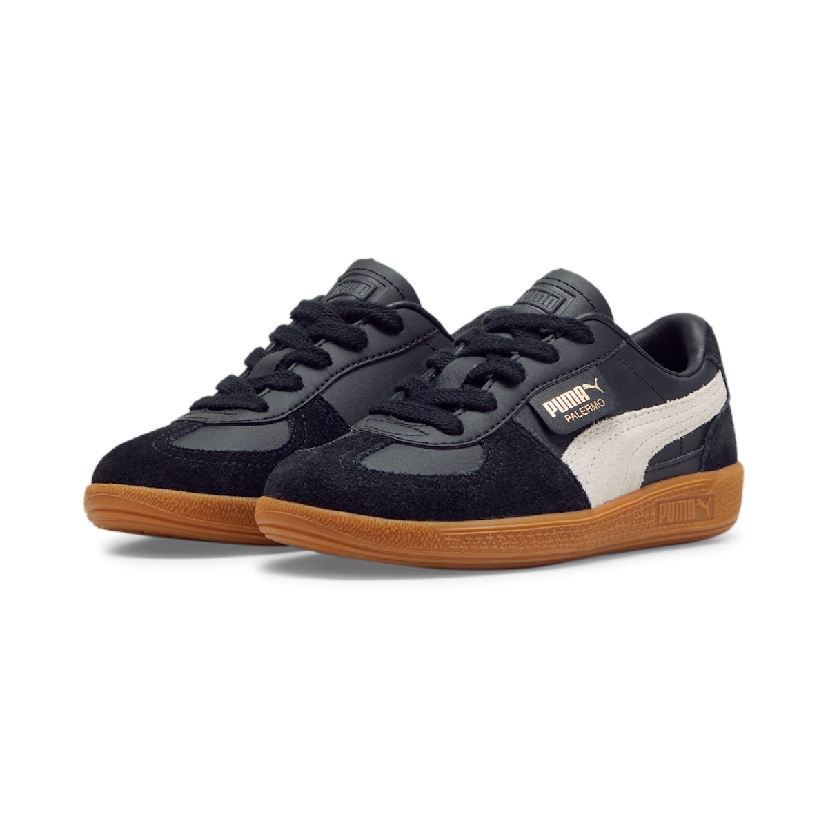(PS) Puma Palermo Leather 'Black Feather Grey Gum' 397276-03