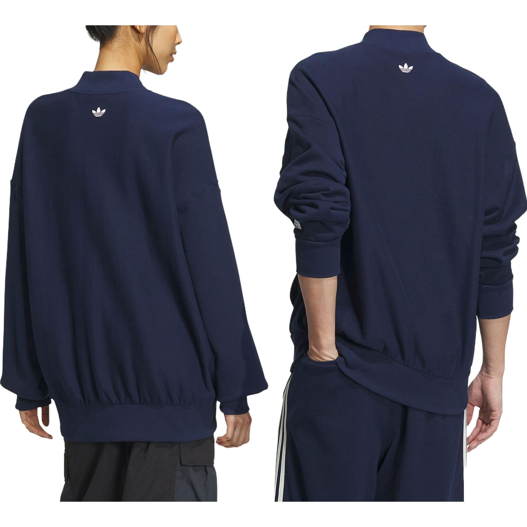 adidas Originals x Notitle Crew Sweatshirt 'Navy' IN1089