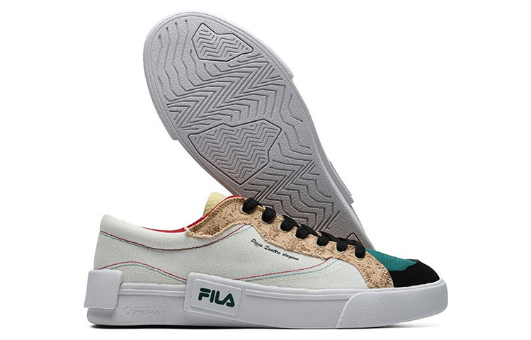 (WMNS) Fila Fusion Shoes 'Beige Teal White' T12W125110FSO