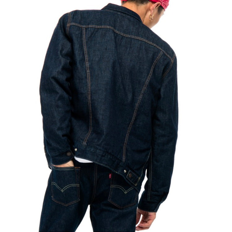 Levis Denim Down Jacket Unisex Blue 36079-0000