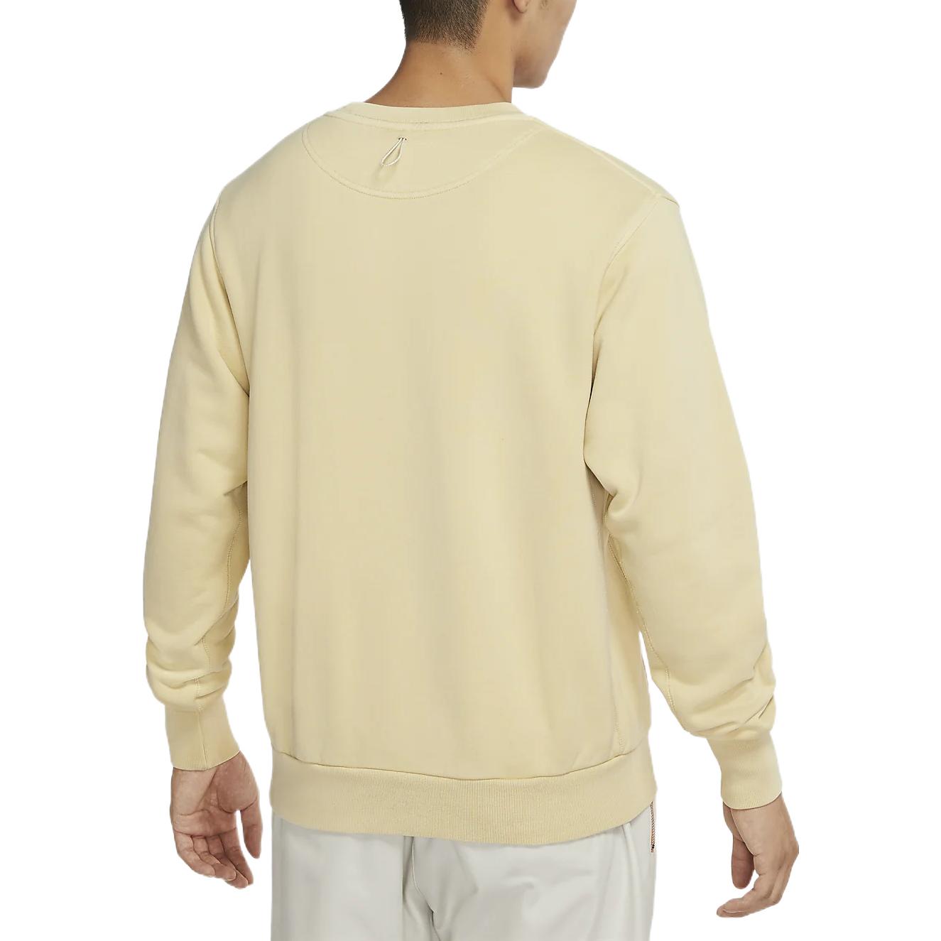 Men's Nike NAI-KE Cha Nai-Ke Cha Series Solid Color Round Neck Pullover Sports Team Gold DV5252-783
