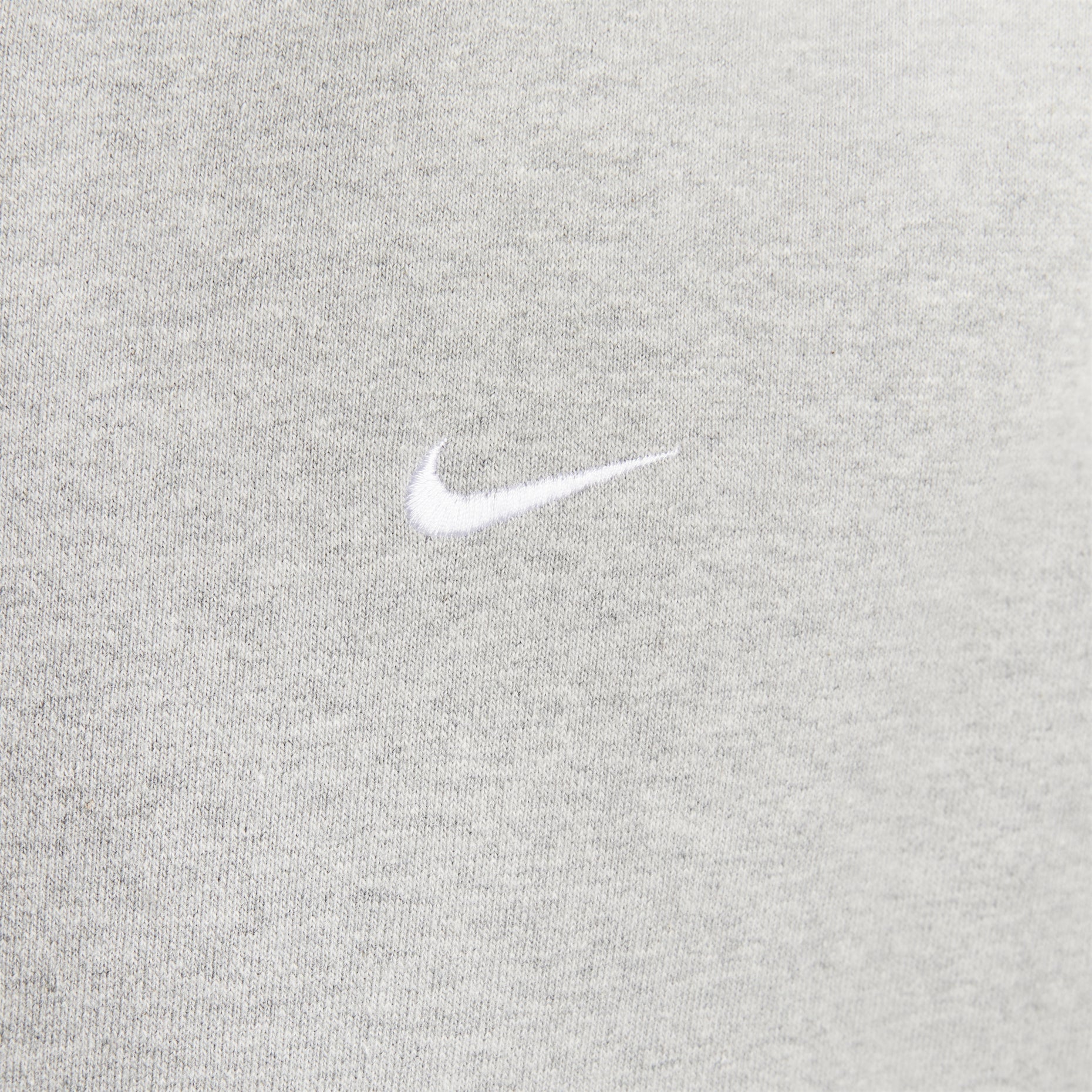 Nike Solo Swoosh Full-Zip Hoodie 'Grey Heather & White' DR0403-063