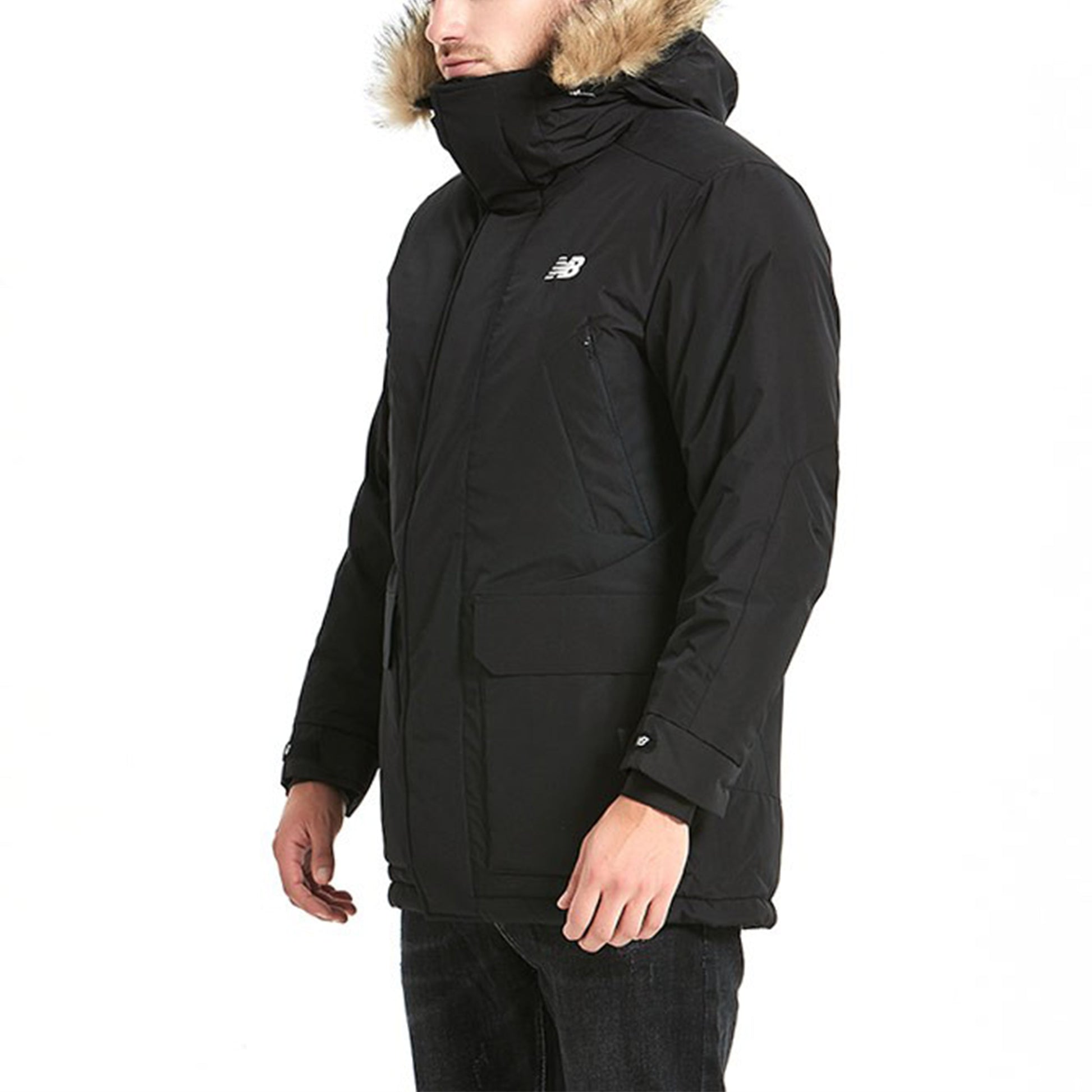 New Balance Warm Winter Down Jacket Asia Sizing 'Black Brown' NP943021-BK