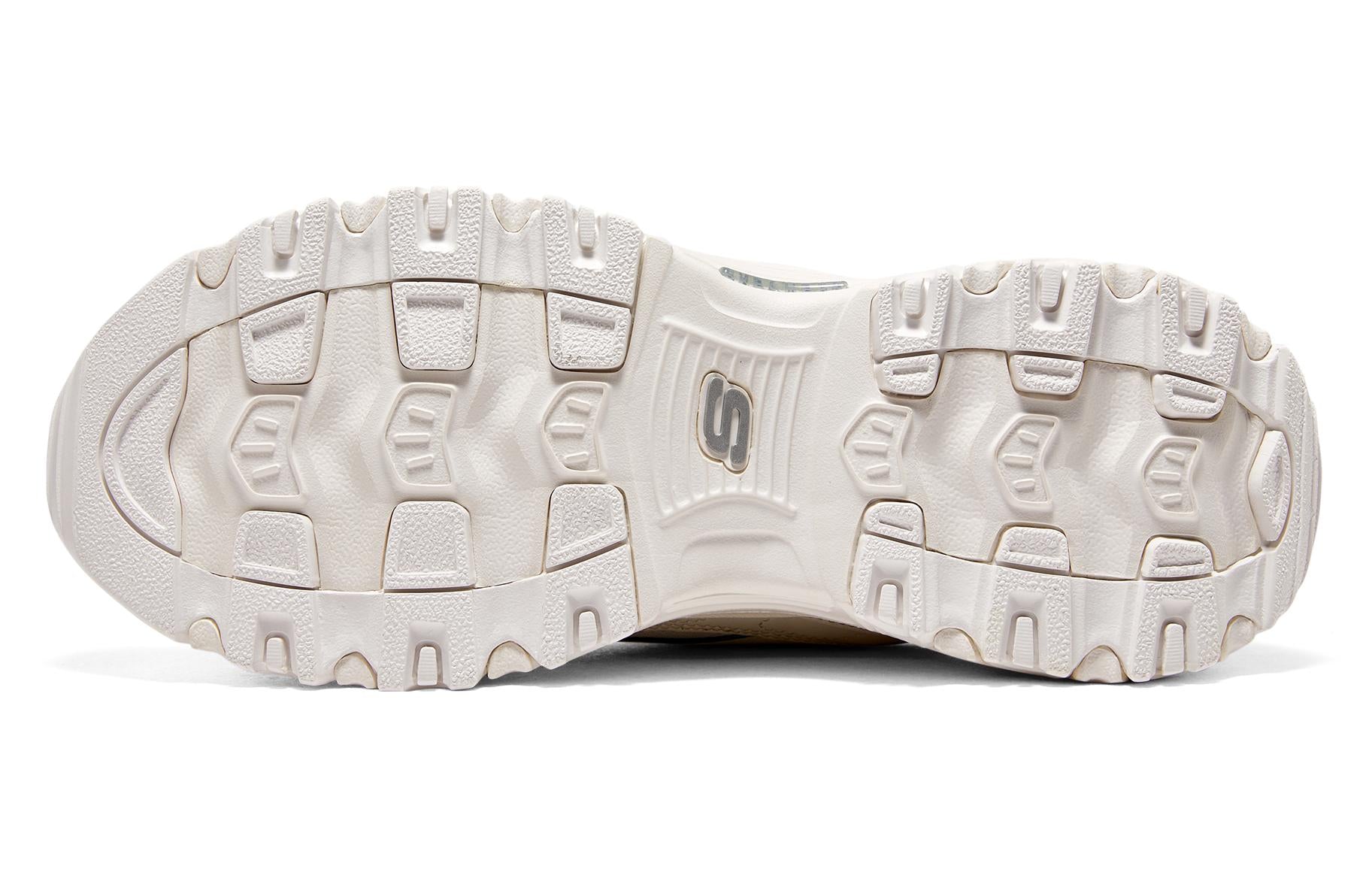 (WMNS) Skechers D'Lites 1.0 Shoes 'Beige White Yellow' 896187-OFPK