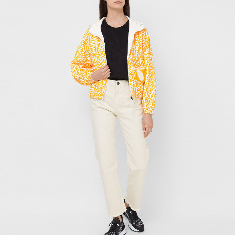 FENDI SS21 Reversible Hooded Jacket White FAN043AG3AF11A9