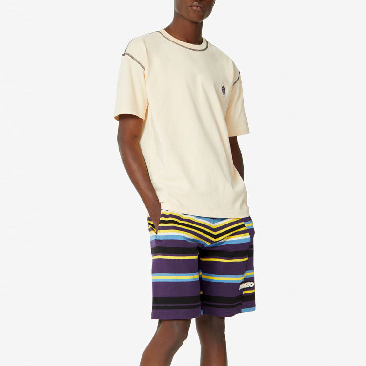 Men's KENZO Embroidered Short Sleeve Beige FA55TS0814BD-03