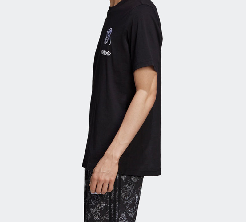 adidas x Disney Goofy Crossover Logo Short Sleeve Black GD6024
