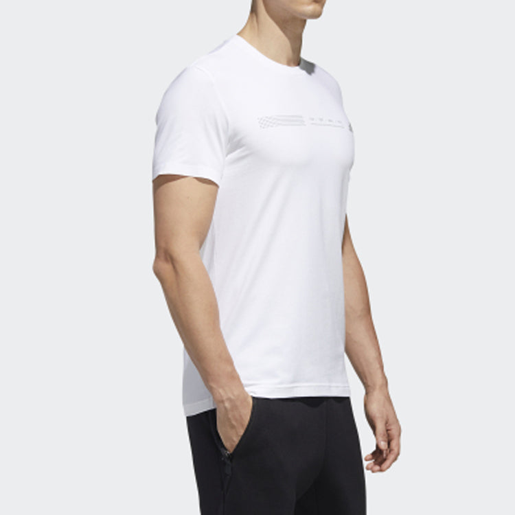 adidas Minimalistic logo Solid Color Short Sleeve White GL5622