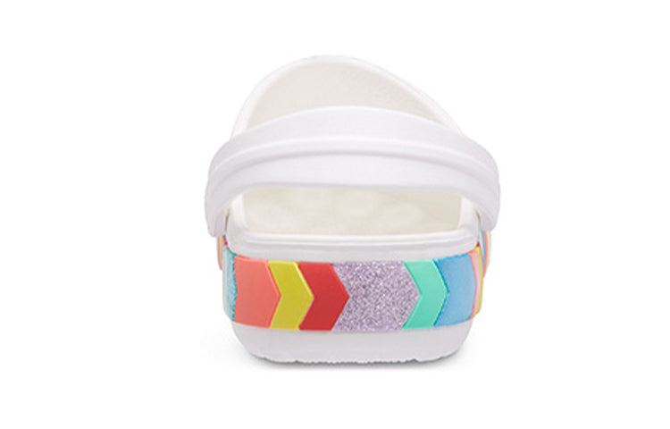 Crocs Rainbow Outdoor Beach Sports Big Boys White Sandals 207007-100