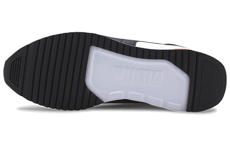 PUMA R78 Neon Low Running Shoes Black/Orange/White 373203-02