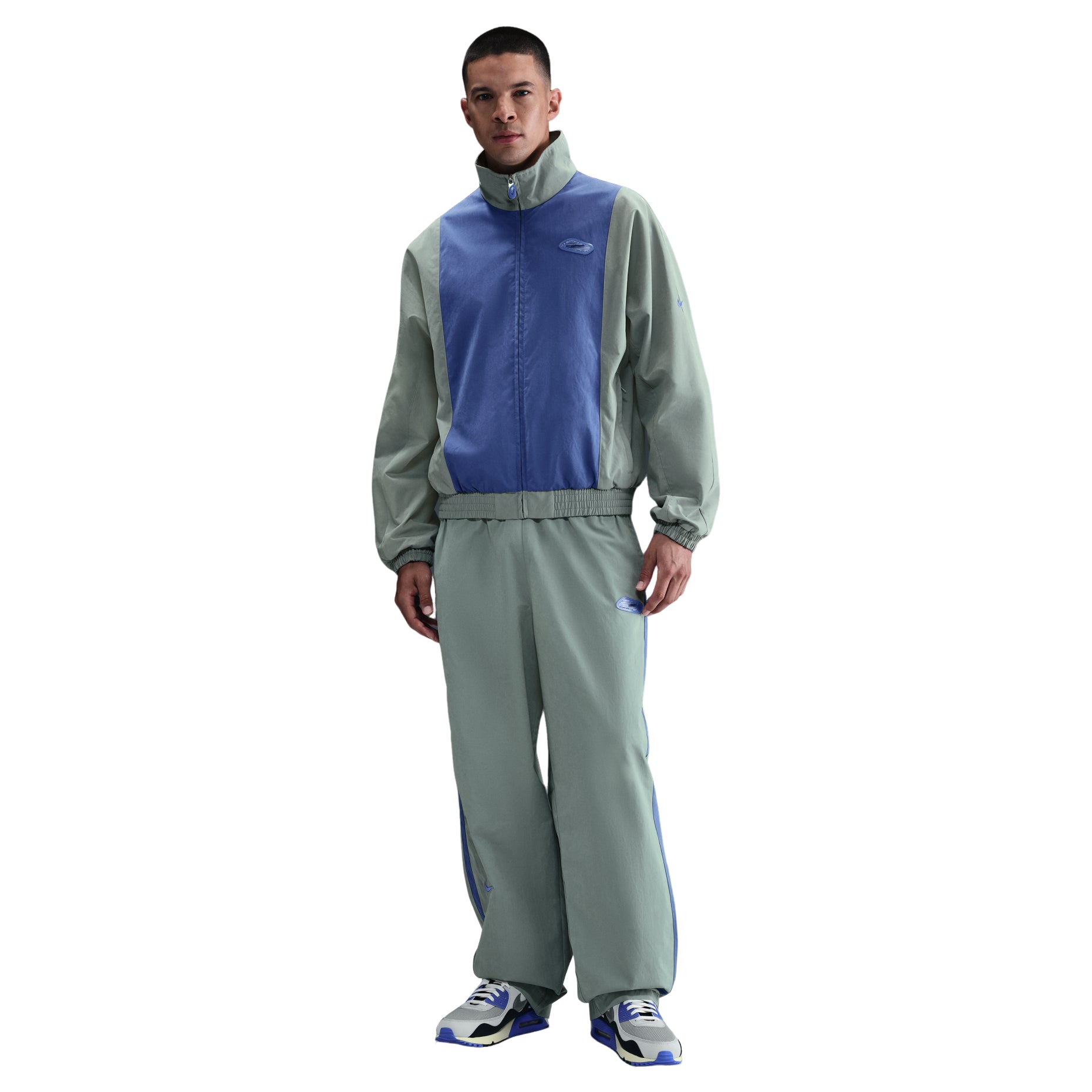 Nike x Patta Track Jacket Asia Sizing 'Grey Blue' HJ0713-073