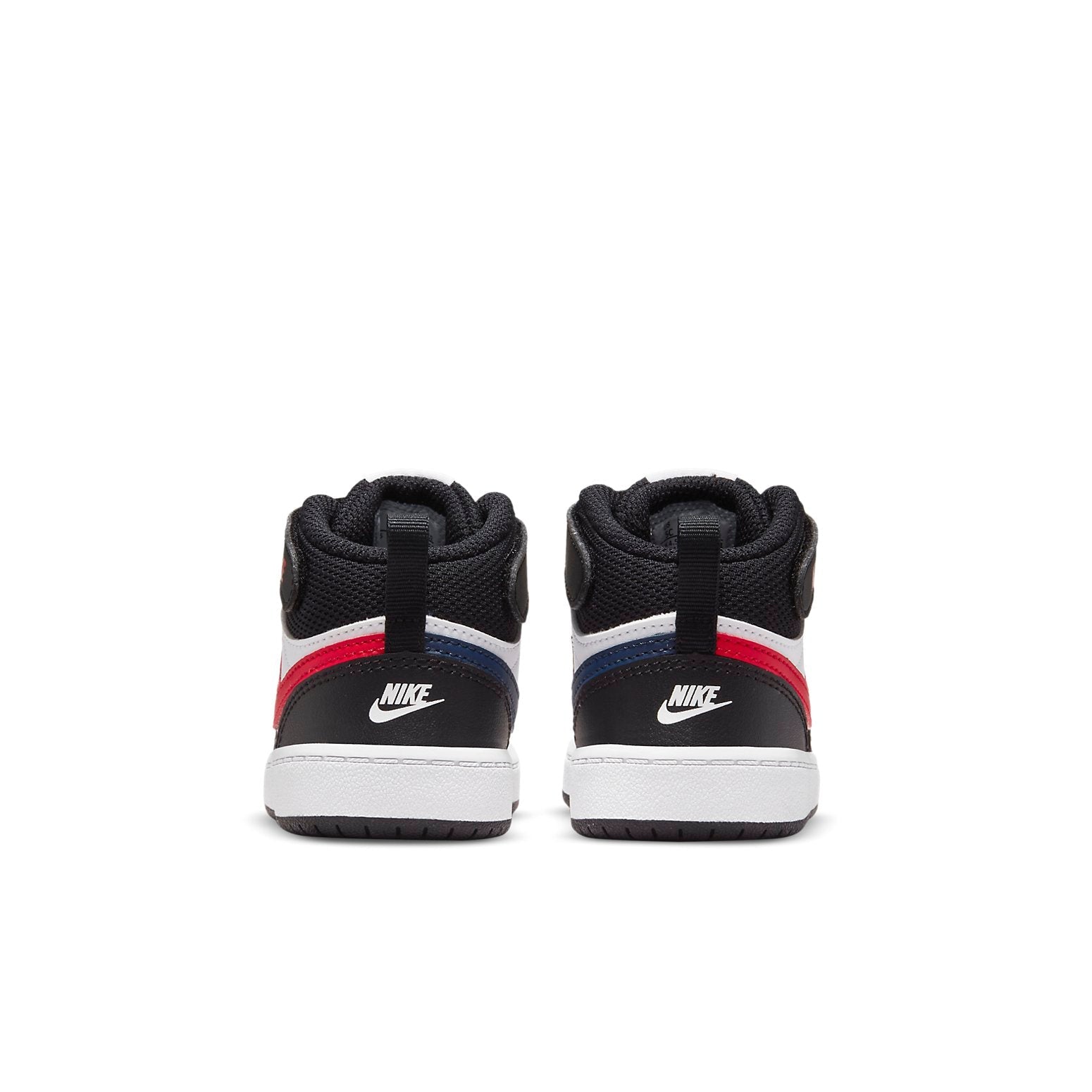 (TD) Nike Court Borough Mid 2 Mid-Top Sneakers Black/White/Red DO5894-161