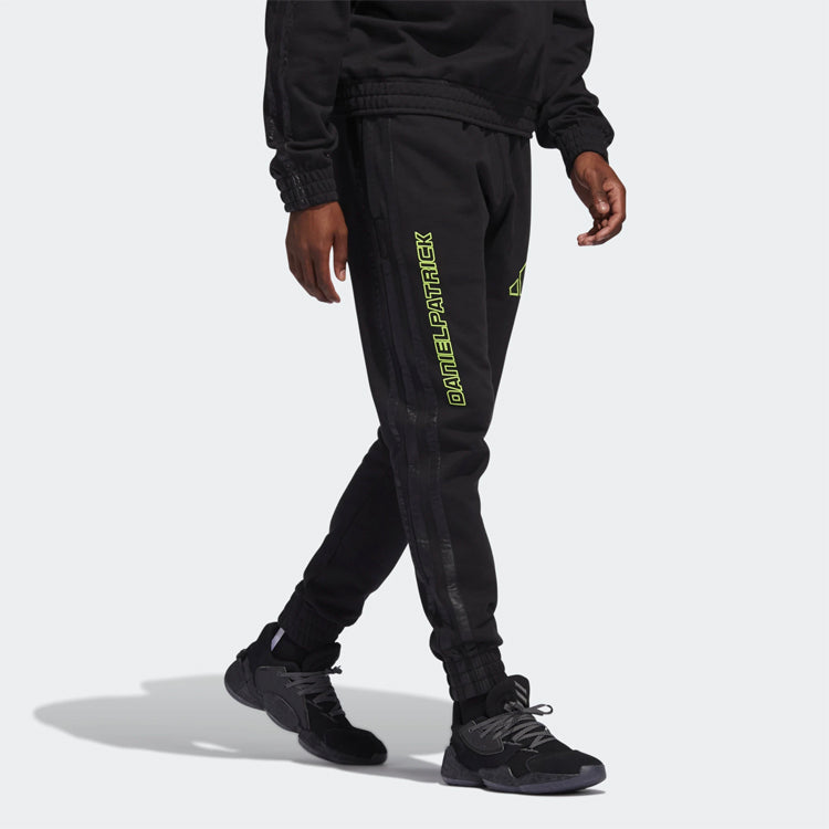 adidas Dp & Hdn Pant Basketball Sports Printing Logo Alphabet Knit Long Pants Black GM4918