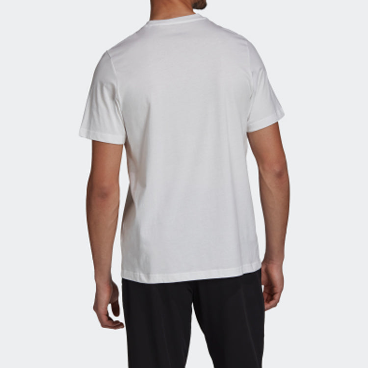 adidas BRUSHSTROKE Sports Running Gym Training Tops White GD5894