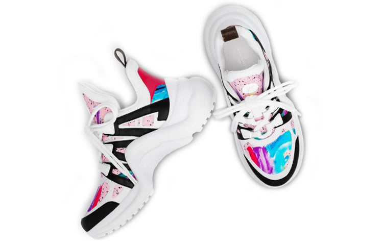 (WMNS) LOUIS VUITTON LV Archlight Sports Shoes White/Pink 1A58BP