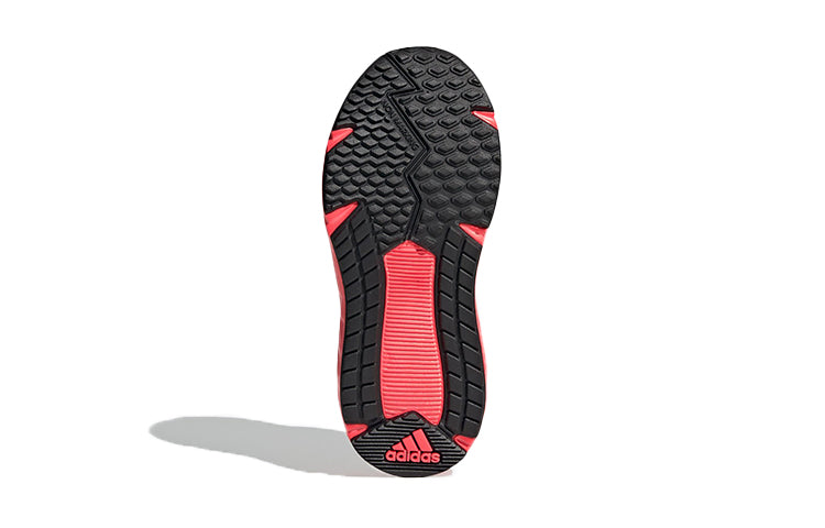 (GS) adidas Fortafaito Top Strap 'Black Red' FW7287