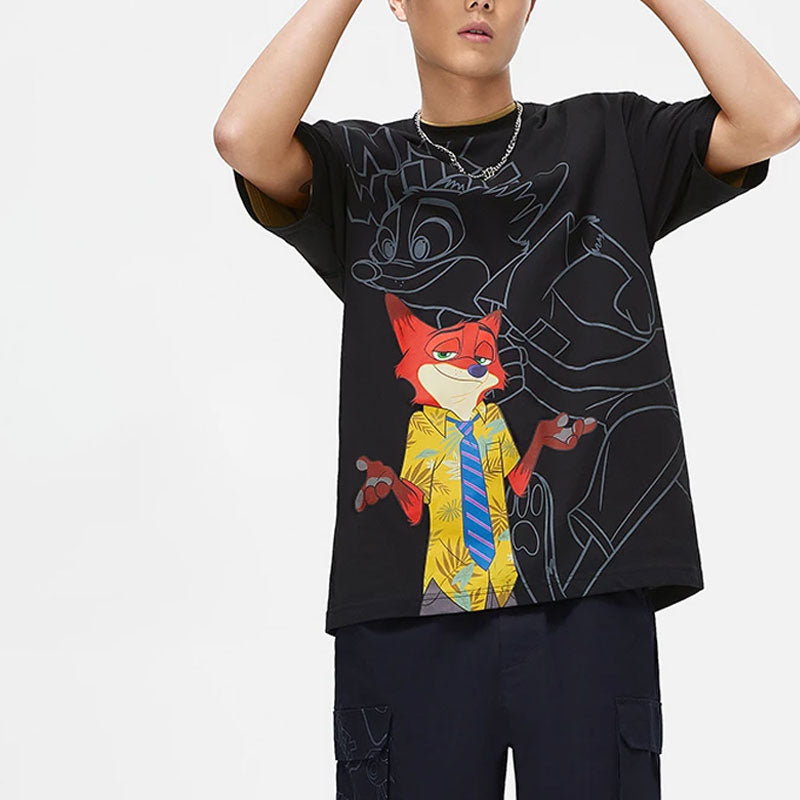 Li-Ning x Disney Zootopia Graphic T-shirt 'Black' AHST271-1