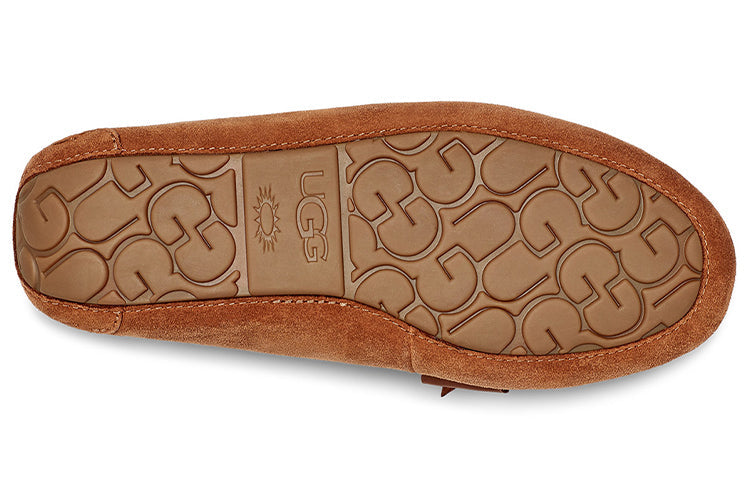 (WMNS) UGG Dakota Leather Bow Brown 1118914-CHE