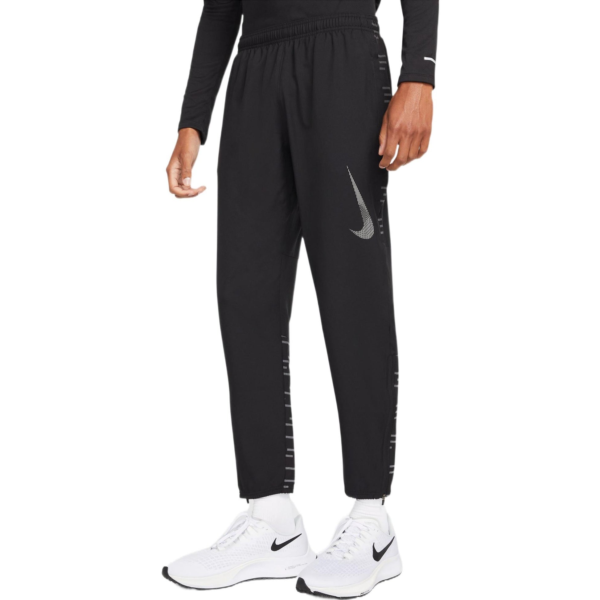 Men's Nike Solid Color Logo Woven Quick Dry Running Training Sports Pants/Trousers/Joggers Black DD6004-010