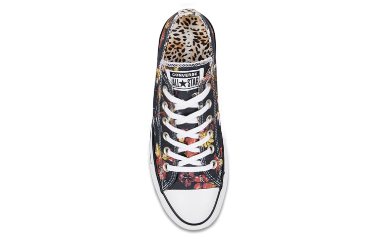 (WMNS) Converse Chuck Taylor All Star Hawaiian Mix Platform Low Top Floral Thick Sole 'Black White' 565793C