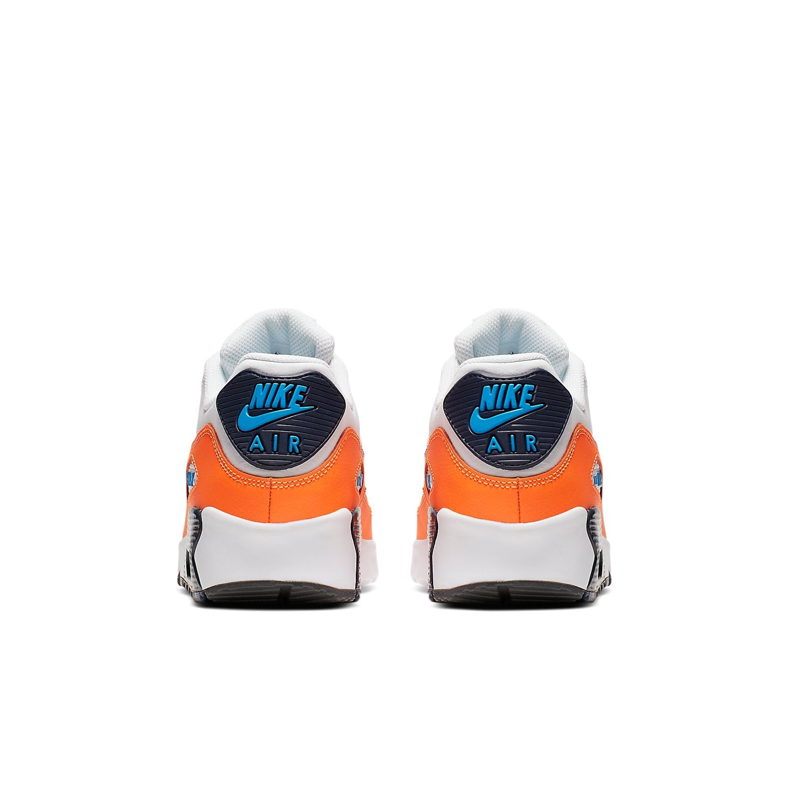 (GS) Nike Air Max 90 Leather 'White Total Orange' 833412-116