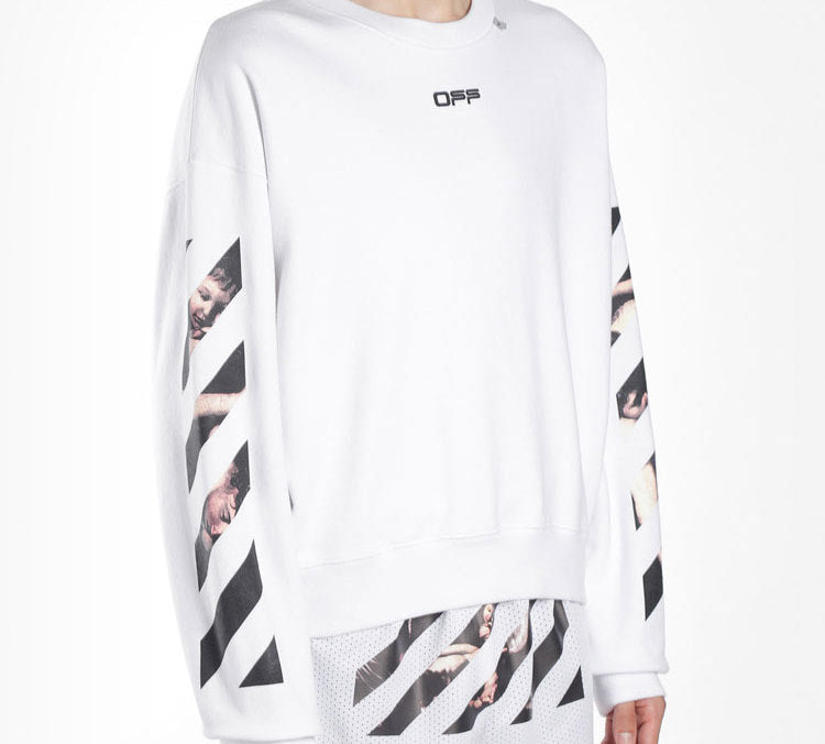Off-White Caravaggio Arrows Round Neck Sweater OMBA035S20E300040188
