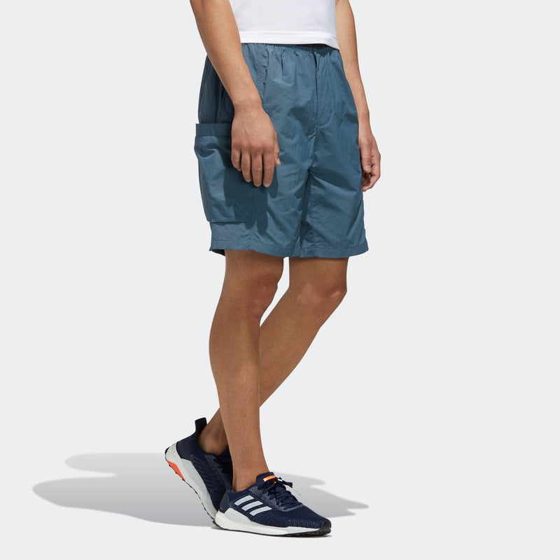 adidas M Tec Wv Sho Sports Cargo Quick Dry Breathable Shorts Blue FM5403