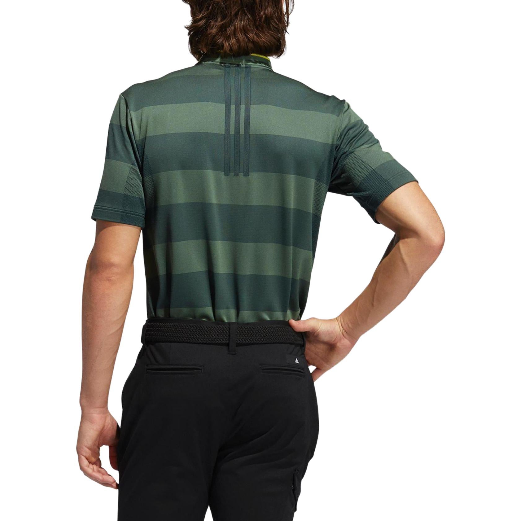 adidas Primeknit Polo Shirt 'Green Oxide Deepest Green' GL4640