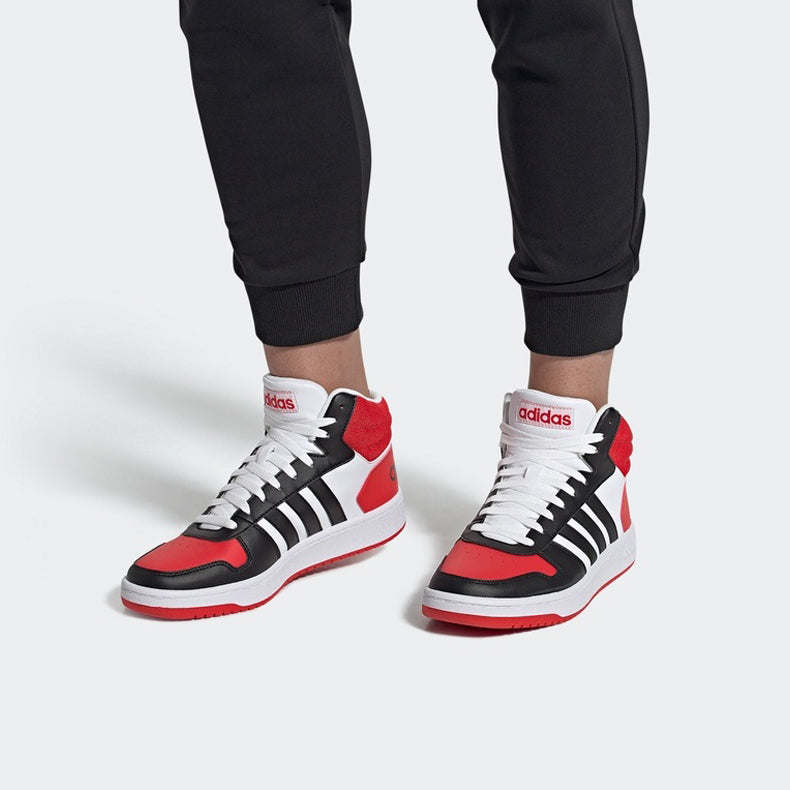 adidas Hoops 2.0 Mid 'Black Red' FV2730
